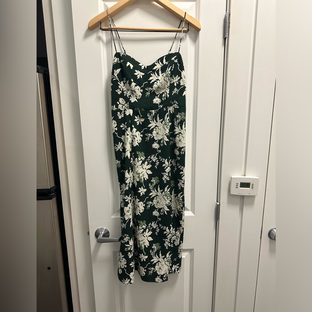 The A&F Camille Maxi Dress Green Floral XSP